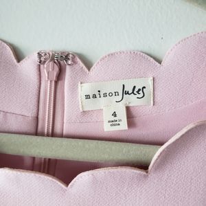 PINK CASUAL FORMAL MIDI DRESS